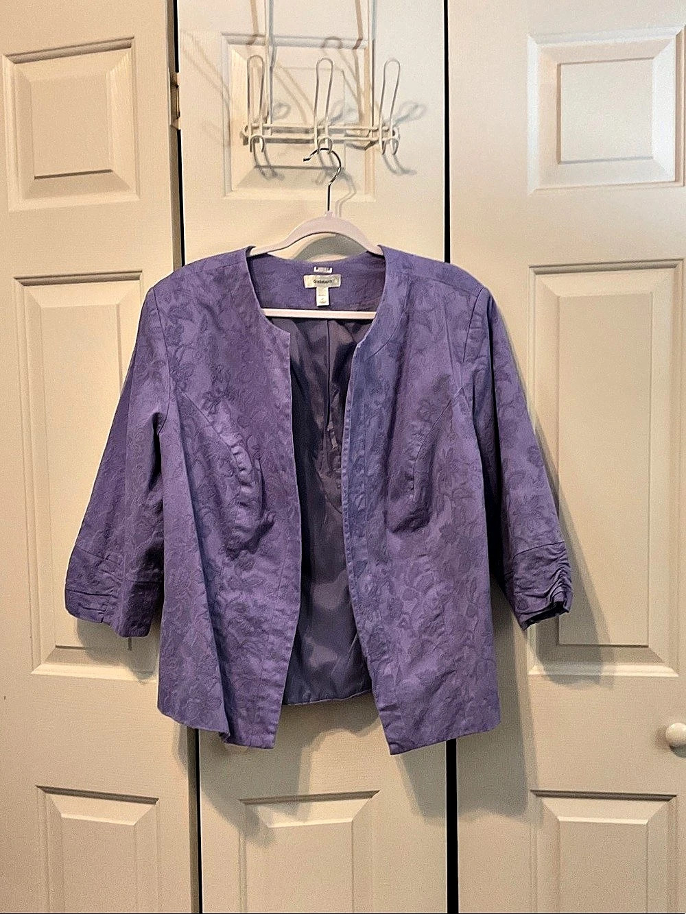 Women’s plus size Dressbarn Floral Jacquard Jacket, Like New